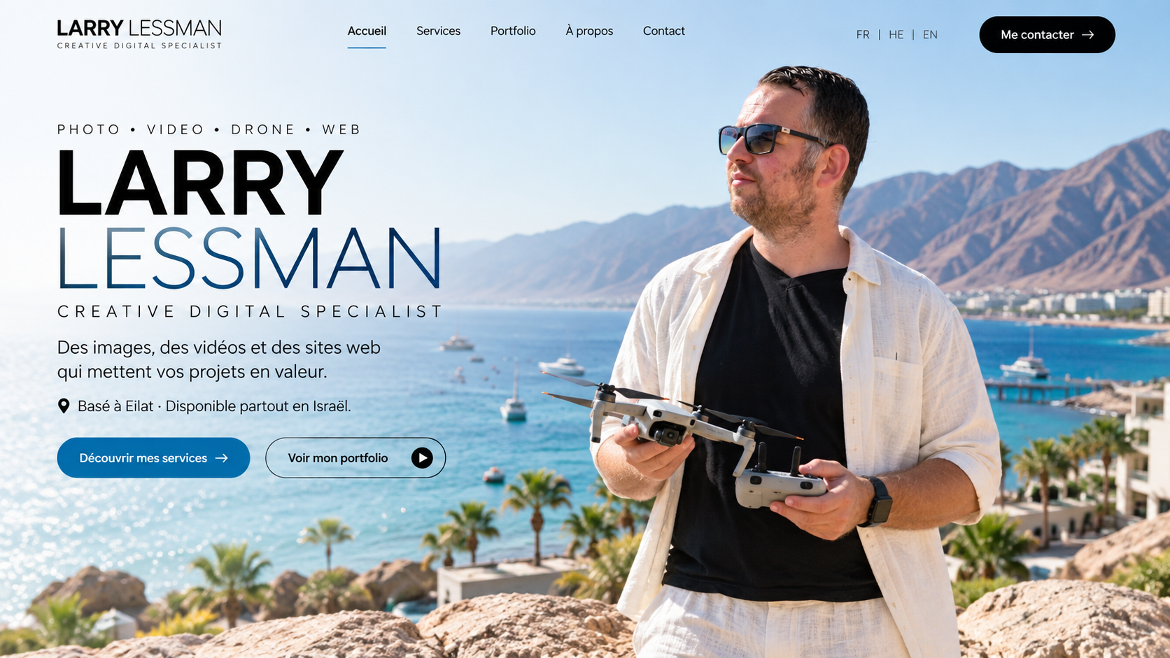 Larry Lessman — création visuelle à Eilat